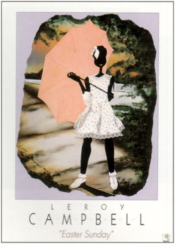 Fashion model poses in a stylish dress with an umbrella against a scenic backdrop.